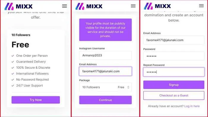 Mixx Free Instagram Followers – 100% FREE, Real, Instant, Active
