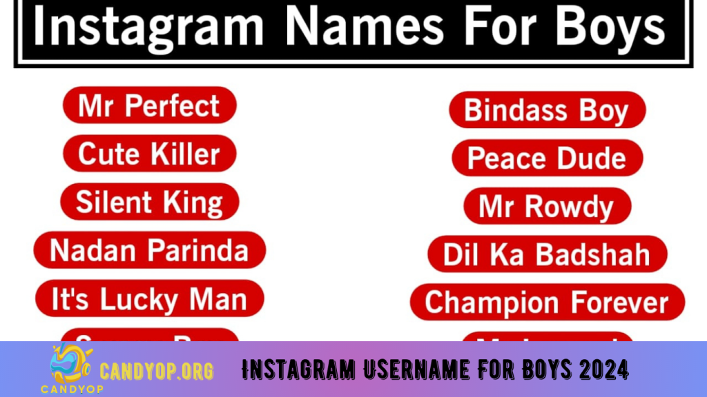 Instagram Username For Boys 2024