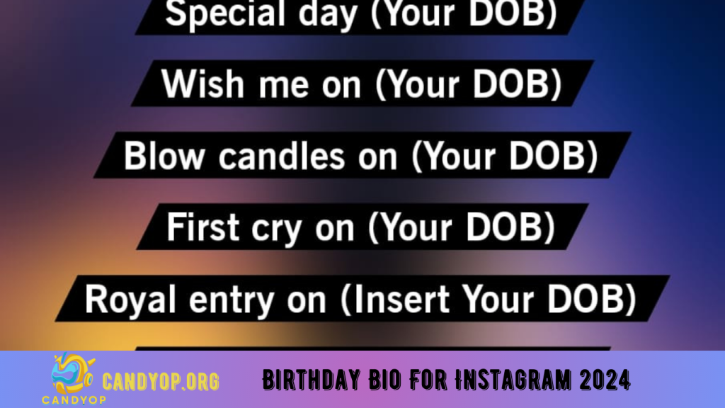 Birthday Bio For Instagram 2024