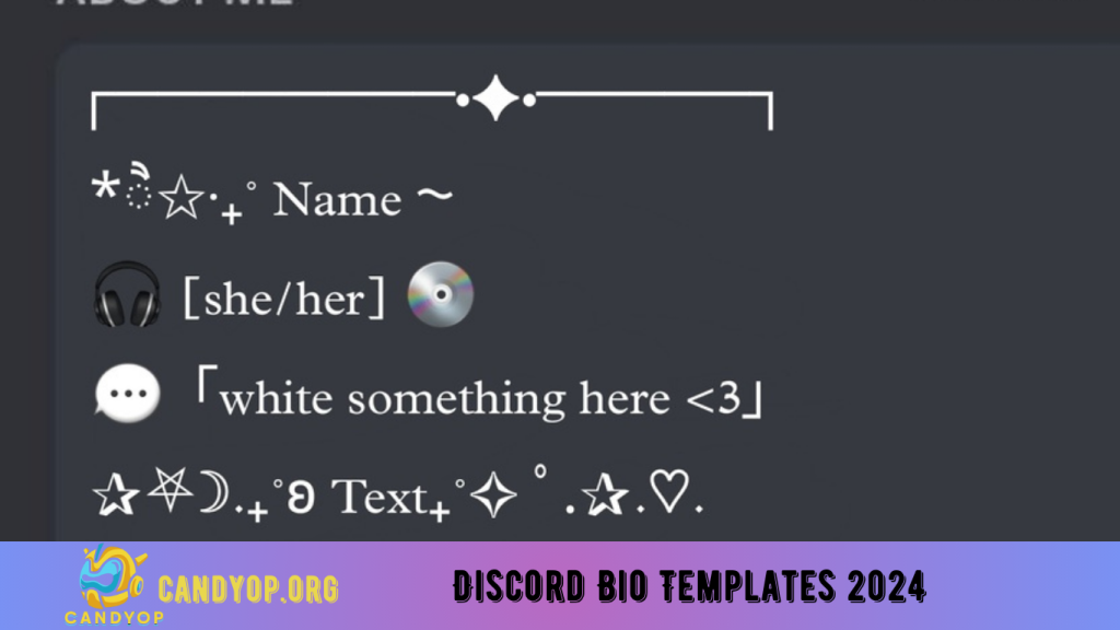 Discord Bio Templates 2024