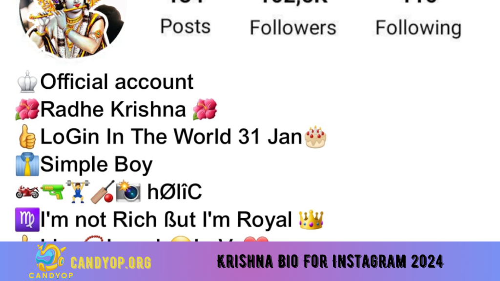 Krishna Bio For Instagram 2024