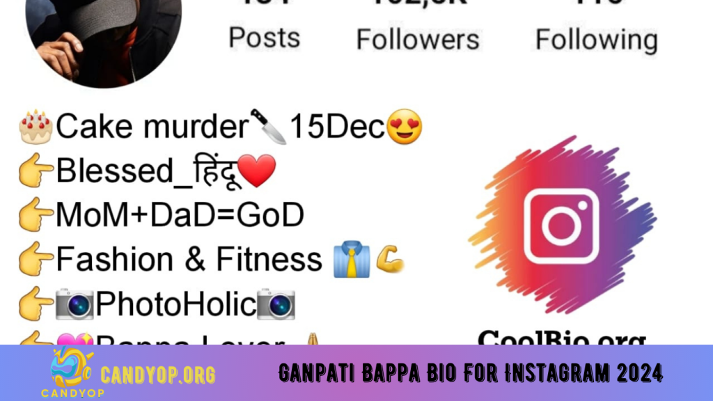 Ganpati Bappa Bio For Instagram 2024