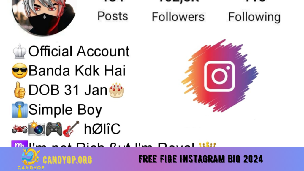 Free Fire Instagram Bio 2024