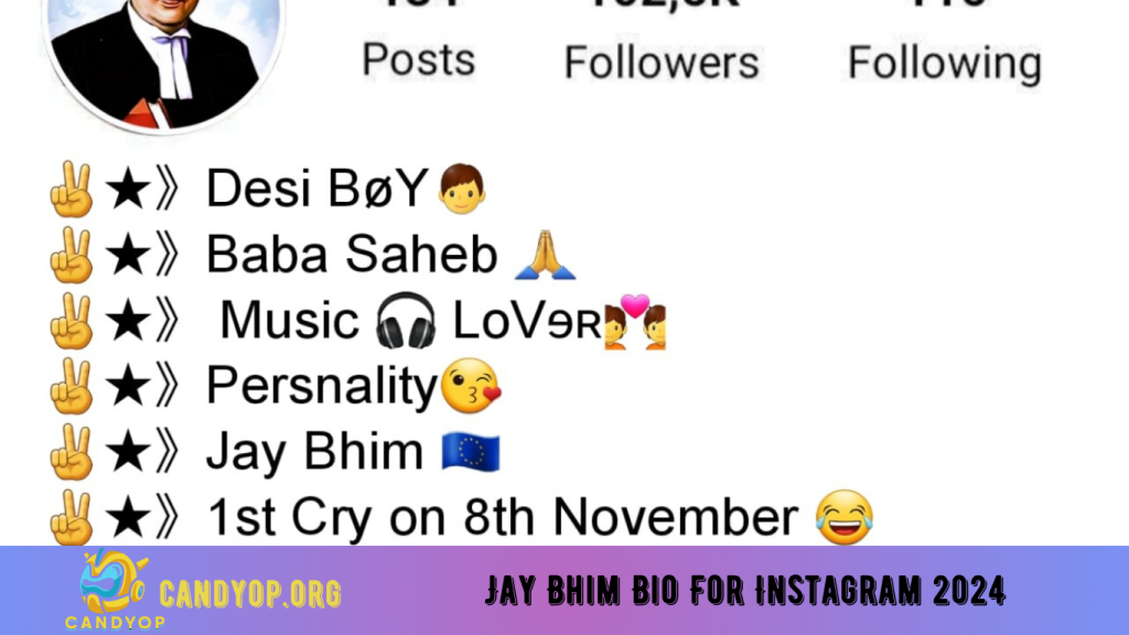 Jay Bhim Bio For Instagram 2024