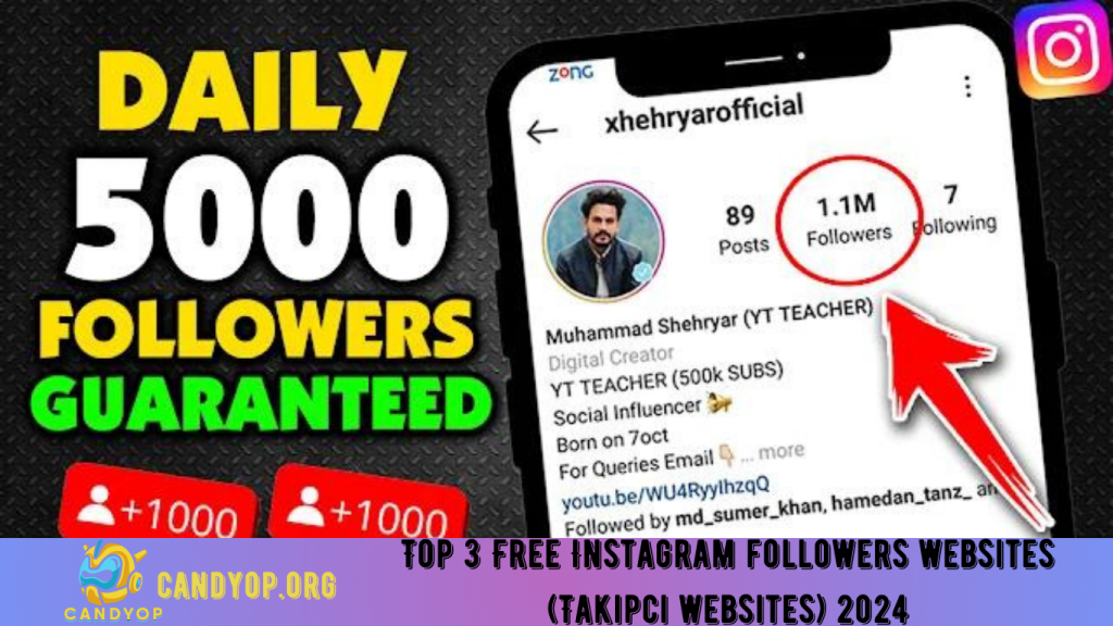 Top 3 Free Instagram Followers Websites (Takipci websites) 2024